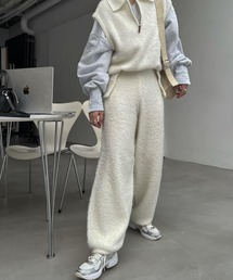 WILLFULLY（ウィルフリー）の「hem drawstring poodle yarn knit PT（その他パンツ）」