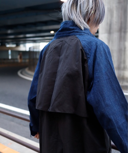 rovtski(ロフトスキー)の「デニム切換えトレンチコート(トレンチコート・レディース・ブラック系その他・FREE)」の19枚目の写真