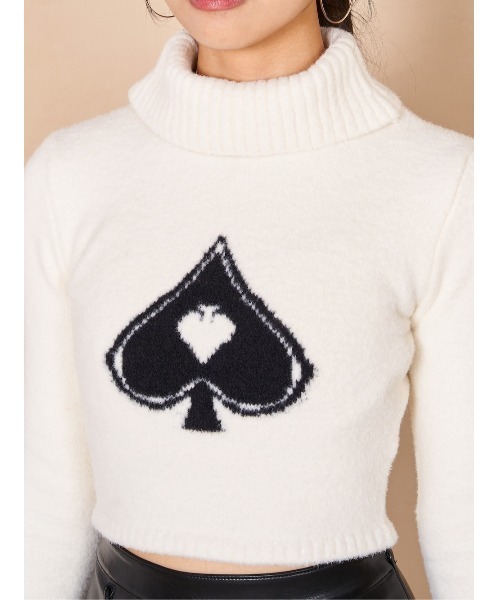 スペードタートルニットトップス（ニット/セーター）｜Darich