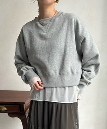 裏起毛ショート丈スウエット