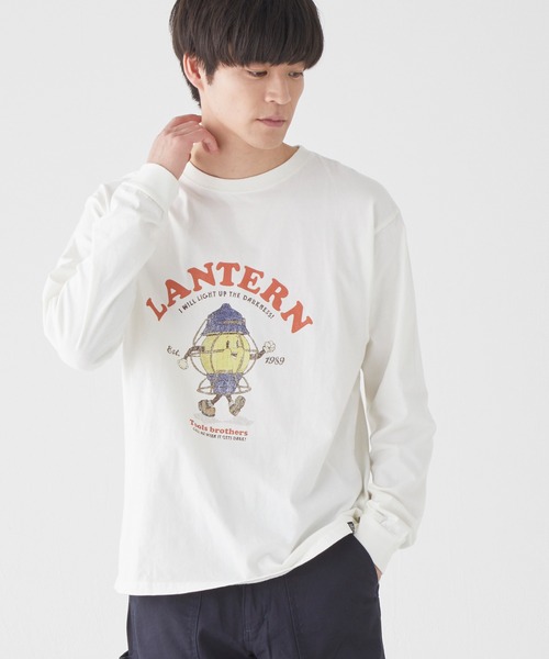 KRIFF MAYER（クリフメイヤー）の「ツールブラザーズロンT(ランタン)（Tシャツ/カットソー・メンズ・オレンジ/ブラック/ライトグリーン/イエロー/オフホワイト・MEDIUM/LARGE/X-LARGE）」の2枚目の写真