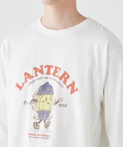 KRIFF MAYER（クリフメイヤー）の「ツールブラザーズロンT(ランタン)（Tシャツ/カットソー・メンズ・オレンジ/ブラック/ライトグリーン/イエロー/オフホワイト・MEDIUM/LARGE/X-LARGE）」の12枚目の写真