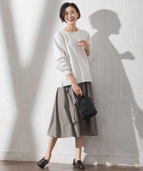 J.PRESS Ladies（J.プレス レディス）の「【洗える】ソフトブロード ランダムタック スカート（スカート・レディース・ブラック系/ライトグレー系・XXS/XS/S）」の16枚目の写真