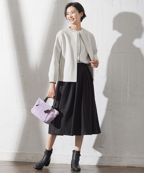 J.PRESS Ladies（J.プレス レディス）の「【洗える】ソフトブロード ランダムタック スカート（スカート・レディース・ブラック系/ライトグレー系・XXS/XS/S）」の22枚目の写真