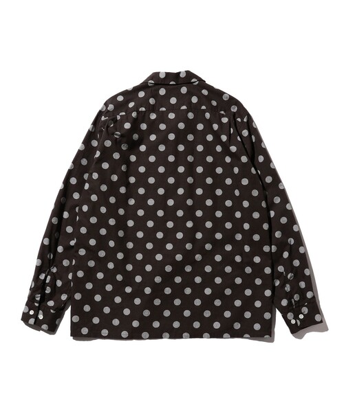 BEAMS PLUS（ビームスプラス）の「オーバー プリント オープンカラー シャツ（シャツ/ブラウス・メンズ・ブラウン/ネイビー・S/M/L/XL）」の8枚目の写真