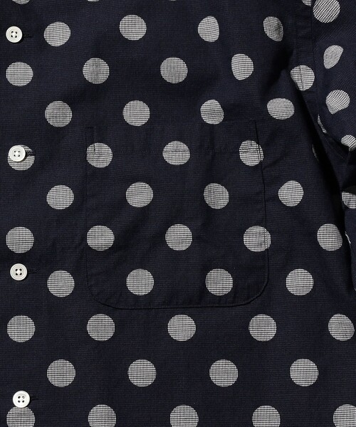 BEAMS PLUS（ビームスプラス）の「オーバー プリント オープンカラー シャツ（シャツ/ブラウス・メンズ・ブラウン/ネイビー・S/M/L/XL）」の12枚目の写真