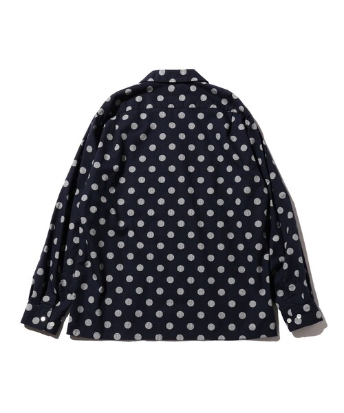 BEAMS PLUS（ビームスプラス）の「オーバー プリント オープンカラー シャツ（シャツ/ブラウス・メンズ・ブラウン/ネイビー・S/M/L/XL）」の14枚目の写真