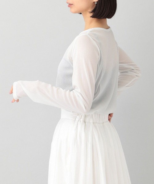 A part by（アパートバイ）の「ラメシアープルオーバー_長袖（Tシャツ/カットソー・レディース・ピンク系その他/ブラック/オフホワイト・FREE）」の6枚目の写真