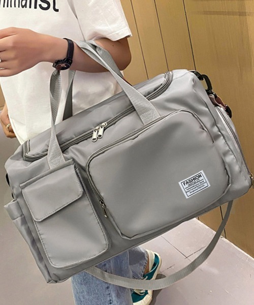 Miniministore（ミニミニストア）の「ボストンバッグレディース大容量旅行カバン（ボストンバッグ・レディース・ブルーグレー/ラベンダー/グレー/ブラック/コーラルピンク/パープル・FREE）」の3枚目の写真