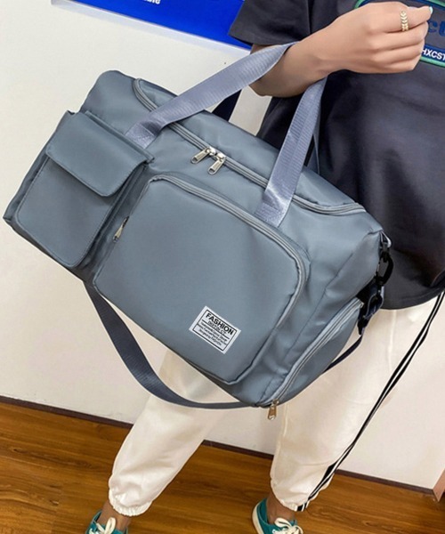 Miniministore（ミニミニストア）の「ボストンバッグレディース大容量旅行カバン（ボストンバッグ・レディース・ブルーグレー/ラベンダー/グレー/ブラック/コーラルピンク/パープル・FREE）」の4枚目の写真
