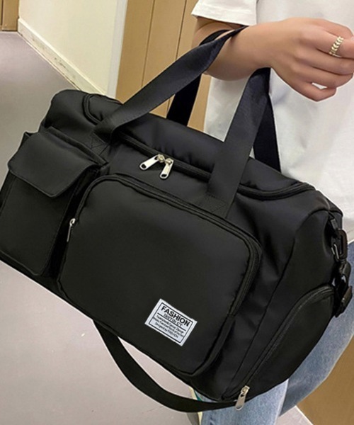 Miniministore（ミニミニストア）の「ボストンバッグレディース大容量旅行カバン（ボストンバッグ・レディース・ブルーグレー/ラベンダー/グレー/ブラック/コーラルピンク/パープル・FREE）」の7枚目の写真