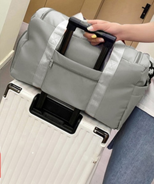 Miniministore（ミニミニストア）の「ボストンバッグレディース大容量旅行カバン（ボストンバッグ・レディース・ブルーグレー/ラベンダー/グレー/ブラック/コーラルピンク/パープル・FREE）」の10枚目の写真