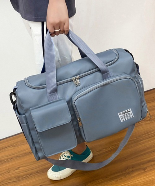 Miniministore（ミニミニストア）の「ボストンバッグレディース大容量旅行カバン（ボストンバッグ・レディース・ブルーグレー/ラベンダー/グレー/ブラック/コーラルピンク/パープル・FREE）」の11枚目の写真