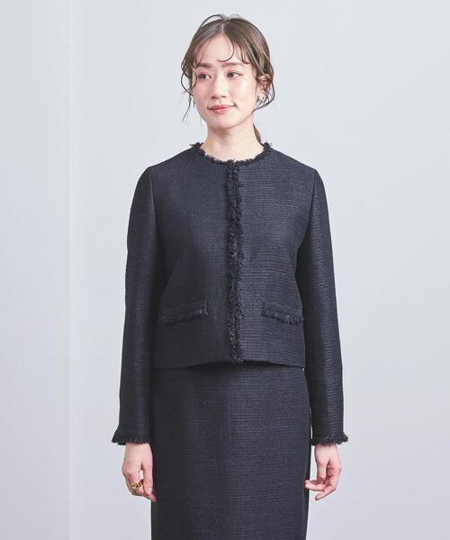UNITED ARROWS（ユナイテッドアローズ）の「ラメツイード ノーカラー