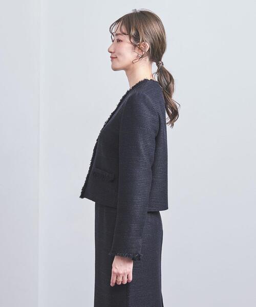 UNITED ARROWS（ユナイテッドアローズ）の「ラメツイード ノーカラー