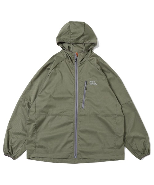 KRIFF MAYER(クリフメイヤー)の「さらさらエアーパッカブルジャケット(マウンテンパーカー・メンズ・チャコール/カラフル/イエロー/カーキ/グレー/ネイビー・MEDIUM/LARGE/X-LARGE)」の13枚目の写真