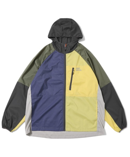KRIFF MAYER(クリフメイヤー)の「さらさらエアーパッカブルジャケット(マウンテンパーカー・メンズ・チャコール/カラフル/イエロー/カーキ/グレー/ネイビー・MEDIUM/LARGE/X-LARGE)」の15枚目の写真