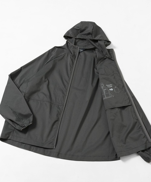 KRIFF MAYER(クリフメイヤー)の「さらさらエアーパッカブルジャケット(マウンテンパーカー・メンズ・チャコール/カラフル/イエロー/カーキ/グレー/ネイビー・MEDIUM/LARGE/X-LARGE)」の19枚目の写真