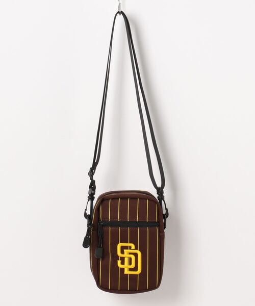 MLB（メジャーリーグベースボール）の「MLBストライプショルダーバッグ（ショルダーバッグ・レディース・ネイビー/ベージュ/ブラック/ダークブルー/ブラック系その他/ブラック系その他2/ブラウン・FREE）」の8枚目の写真