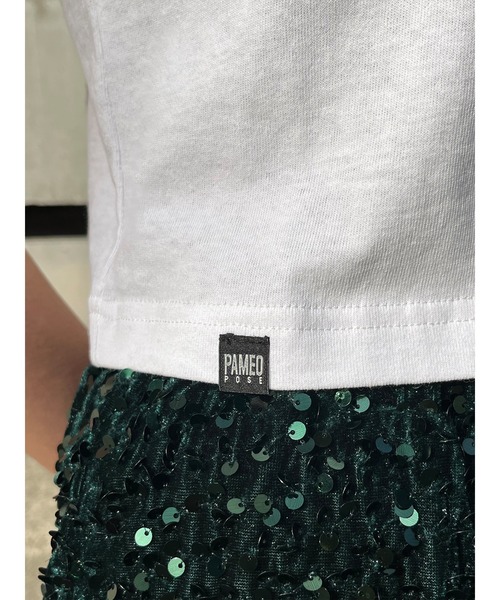 PAMEO POSE（パメオポーズ）の「MY WAY Chibi T（Tシャツ/カットソー・レディース・ブラック/ホワイト/ピンク・FREE）」の15枚目の写真