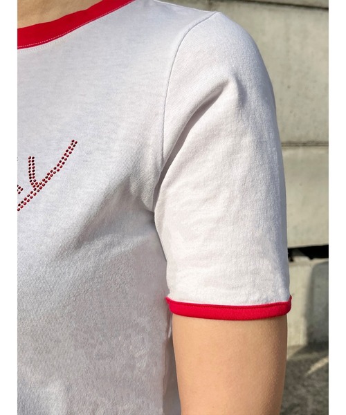 PAMEO POSE（パメオポーズ）の「MY WAY Chibi T（Tシャツ/カットソー・レディース・ブラック/ホワイト/ピンク・FREE）」の14枚目の写真