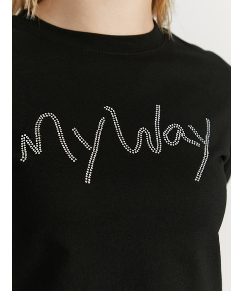 PAMEO POSE（パメオポーズ）の「MY WAY Chibi T（Tシャツ/カットソー・レディース・ブラック/ホワイト/ピンク・FREE）」の20枚目の写真