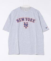 【MLB】ワッペンロゴTee/メジャーリーグ/Tシャツ