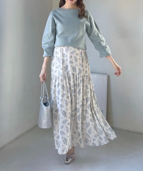 mysty woman（ミスティウーマン）の「ボリュームスリーブボートネック　106930（ニット/セーター・レディース・オフホワイト/グレー/ライトグリーン/イエロー・FREE）」の18枚目の写真