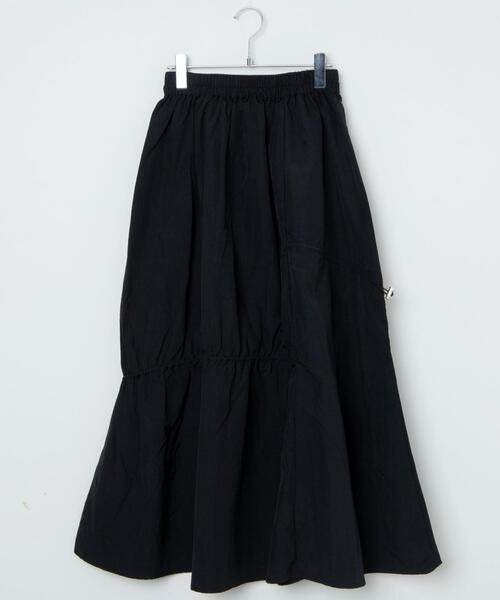 Figments（フィグメンツ）の「ナイロンドロストティアードスカート（スカート・レディース・ブラック・FREE）」の12枚目の写真