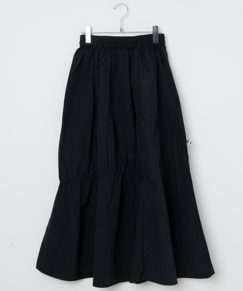 Figments（フィグメンツ）の「ナイロンドロストティアードスカート（スカート・レディース・ブラック・FREE）」の11枚目の写真