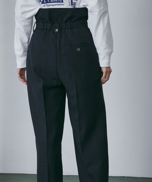 【セール】リネンライクハイウエストパンツ（その他パンツ）｜ROSE BUD（ローズバッド）