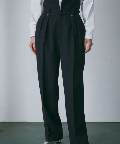 【セール】リネンライクハイウエストパンツ（その他パンツ）｜ROSE BUD（ローズバッド）