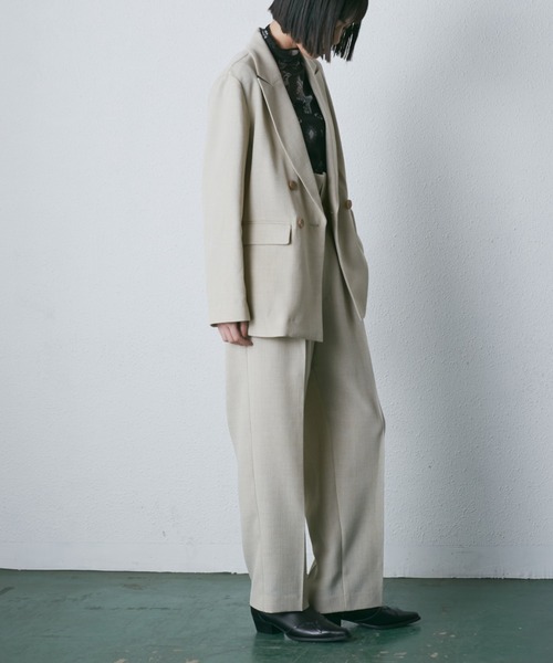 【セール】リネンライクハイウエストパンツ（その他パンツ）｜ROSE BUD（ローズバッド）