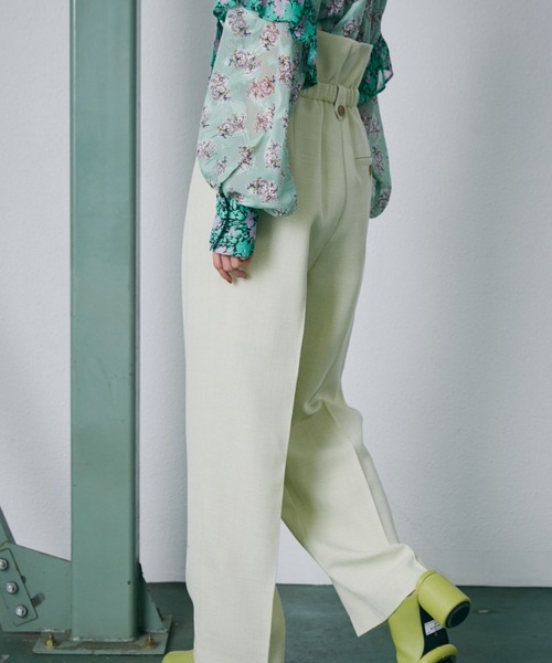 【セール】リネンライクハイウエストパンツ（その他パンツ）｜ROSE BUD（ローズバッド）