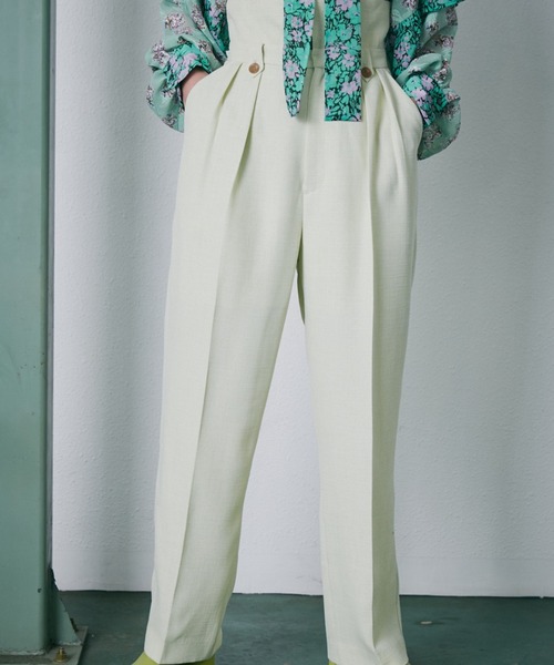 【セール】リネンライクハイウエストパンツ（その他パンツ）｜ROSE BUD（ローズバッド）