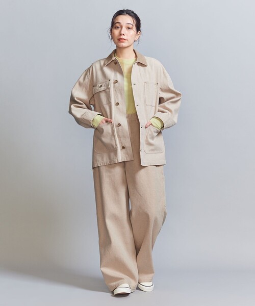 BEAUTY&YOUTH UNITED ARROWS（ビューティーアンドユースユナイテッドアローズ）の「ヘビーツイル カバーオール（カバーオール・レディース・ベージュ・S/M）」の4枚目の写真