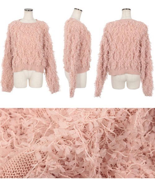 KOBE LETTUCE(コウベレタス)の「フラッグヤーントップス(Tシャツ/カットソー・レディース・ピンク/ブラック/アイボリー・FREE)」の7枚目の写真