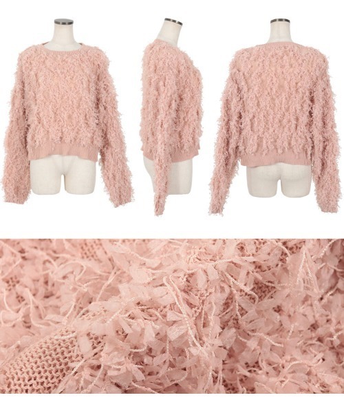 KOBE LETTUCE(コウベレタス)の「フラッグヤーントップス(Tシャツ/カットソー・レディース・ピンク/ブラック/アイボリー・FREE)」の8枚目の写真