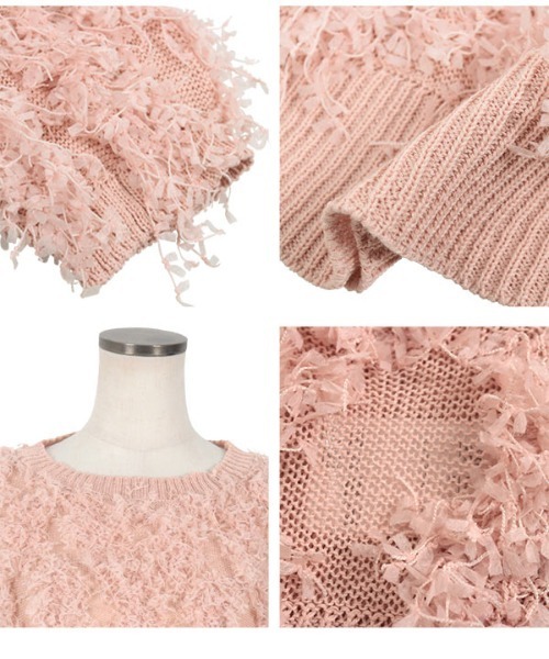 KOBE LETTUCE(コウベレタス)の「フラッグヤーントップス(Tシャツ/カットソー・レディース・ピンク/ブラック/アイボリー・FREE)」の9枚目の写真