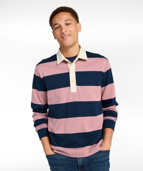 ビンテージ・ソフト・ラグビー、ストライプ 米国フィット・レギュラー