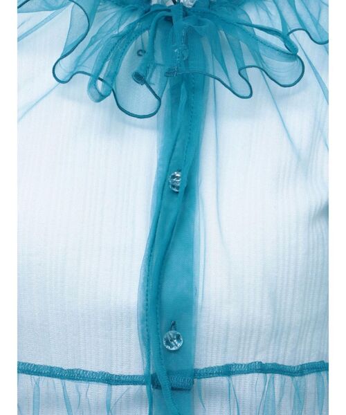 jouetie(ジュエティ)の「チュールフリルルーズブラウス(シャツ/ブラウス・レディース・オフホワイト/ブラック/ブルー・MEDIUM)」の5枚目の写真