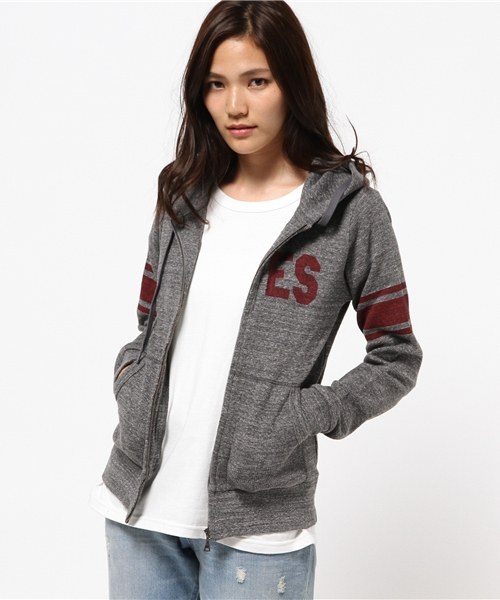 HYSTERIC GLAMOUR(ヒステリックグラマー)の「EDIE 1969 pt PK(パーカー・レディース・ネイビー/トップグレー/ブラック・FREE)」の3枚目の写真