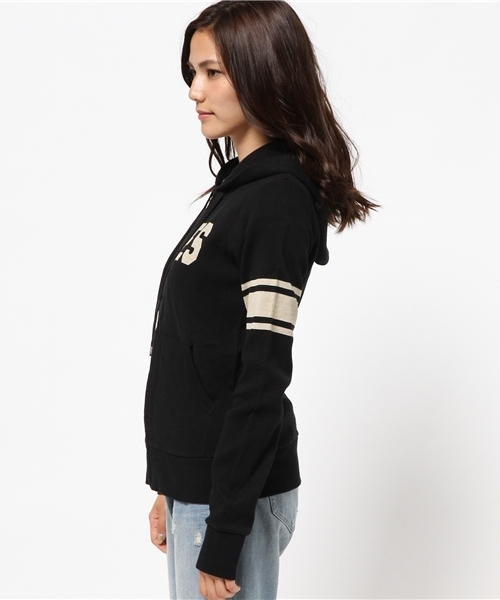 HYSTERIC GLAMOUR(ヒステリックグラマー)の「EDIE 1969 pt PK(パーカー・レディース・ネイビー/トップグレー/ブラック・FREE)」の5枚目の写真