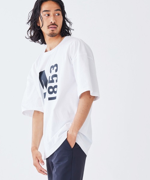 AIGLE（エーグル）の「ヘビーウェイトコットン オーバーサイズ ビッグロゴ 半袖Tシャツ（Tシャツ/カットソー・メンズ・ブラック/ライトブルー/ダークグリーン/ネイビー/ホワイト/レッド・XL/S/XXS/XS/M/L）」の13枚目の写真