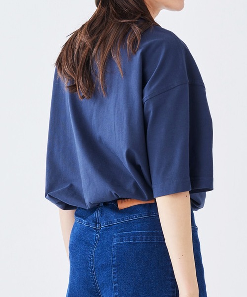 AIGLE（エーグル）の「ヘビーウェイトコットン オーバーサイズ ビッグロゴ 半袖Tシャツ（Tシャツ/カットソー・メンズ・ブラック/ライトブルー/ダークグリーン/ネイビー/ホワイト/レッド・XL/S/XXS/XS/M/L）」の9枚目の写真