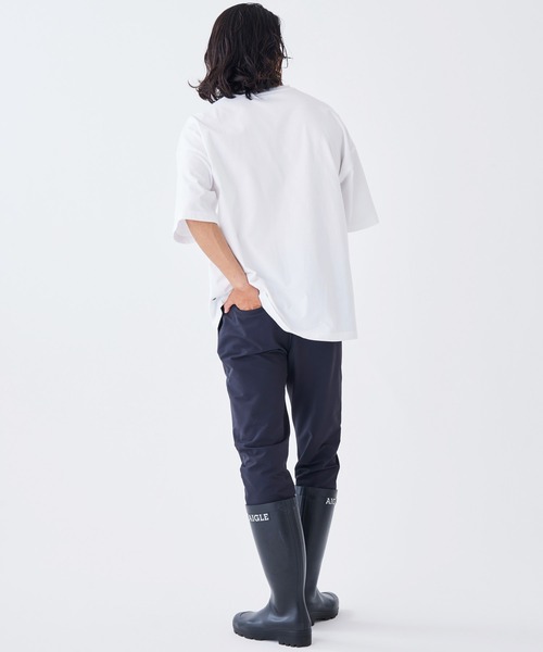 AIGLE（エーグル）の「ヘビーウェイトコットン オーバーサイズ ビッグロゴ 半袖Tシャツ（Tシャツ/カットソー・メンズ・ブラック/ライトブルー/ダークグリーン/ネイビー/ホワイト/レッド・XL/S/XXS/XS/M/L）」の15枚目の写真