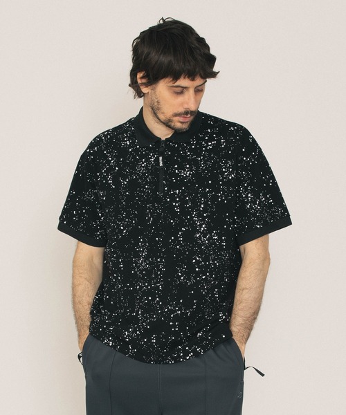 SILAS（サイラス）の「SPUTTERING POLO SHIRT（シャツ/ブラウス・メンズ・ホワイト/ブラック・M/L/XL）」の3枚目の写真
