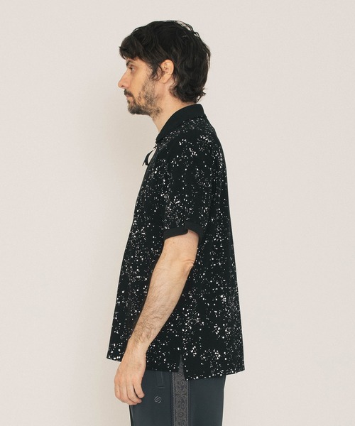 SILAS（サイラス）の「SPUTTERING POLO SHIRT（シャツ/ブラウス・メンズ・ホワイト/ブラック・M/L/XL）」の4枚目の写真