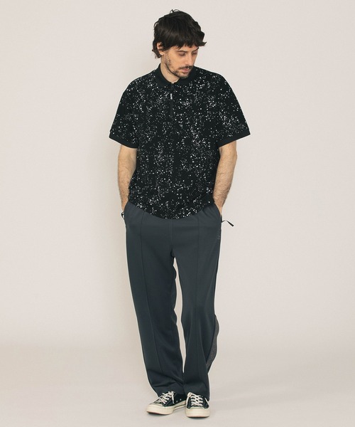 SILAS（サイラス）の「SPUTTERING POLO SHIRT（シャツ/ブラウス・メンズ・ホワイト/ブラック・M/L/XL）」の6枚目の写真