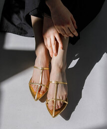 La TOTALITE | La Totalite クロスストラップフラットサンダル(サンダル)